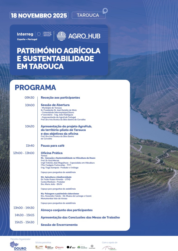 Oficina Temática  - AgroHub : Património Agrícola e Sustentabilidade 